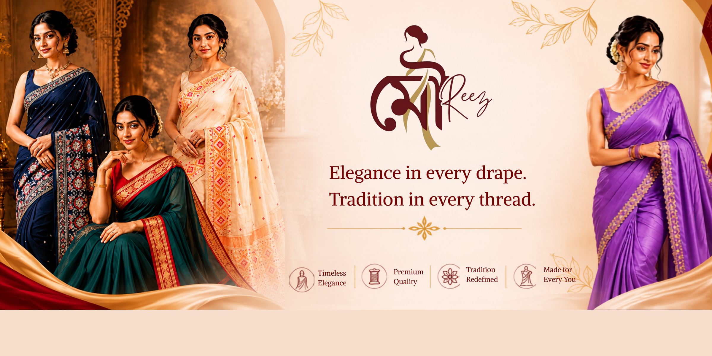 Luxury saree banner