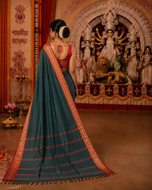 Sharodiya cotton silk -laal paar diaries thumbnail 10