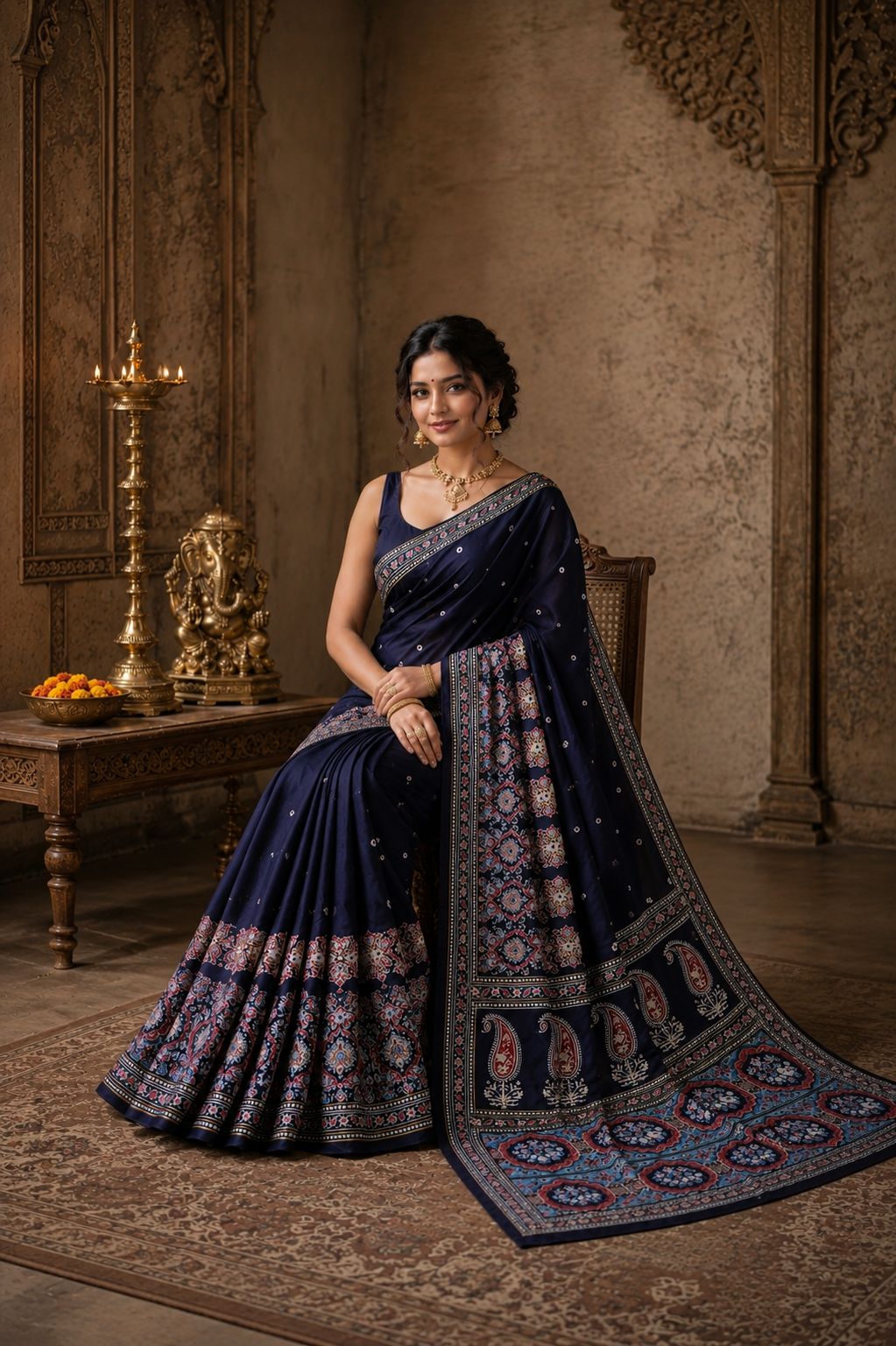 Ajrika Modal Silk Saree - Modal Mahal image 9