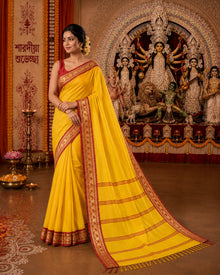 Sharodiya cotton silk -laal paar diaries thumbnail 12