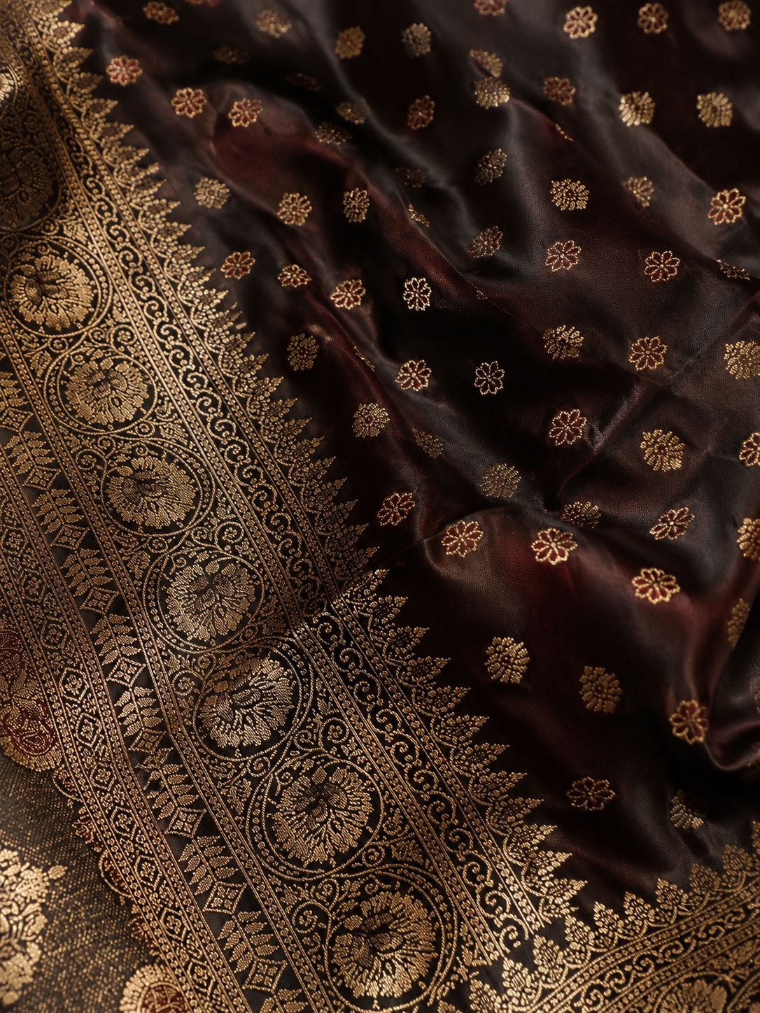 Mehroon Soft banarasi Saree-Royal Heritage