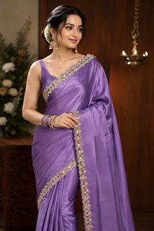 Lavora Satin silk Saree - Slay Sutra thumbnail 1