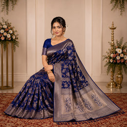 Rajnishi banarasi zardousi saree- banarasi weaves thumbnail 1