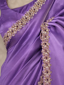 Lavora Satin silk Saree - Slay Sutra thumbnail 3