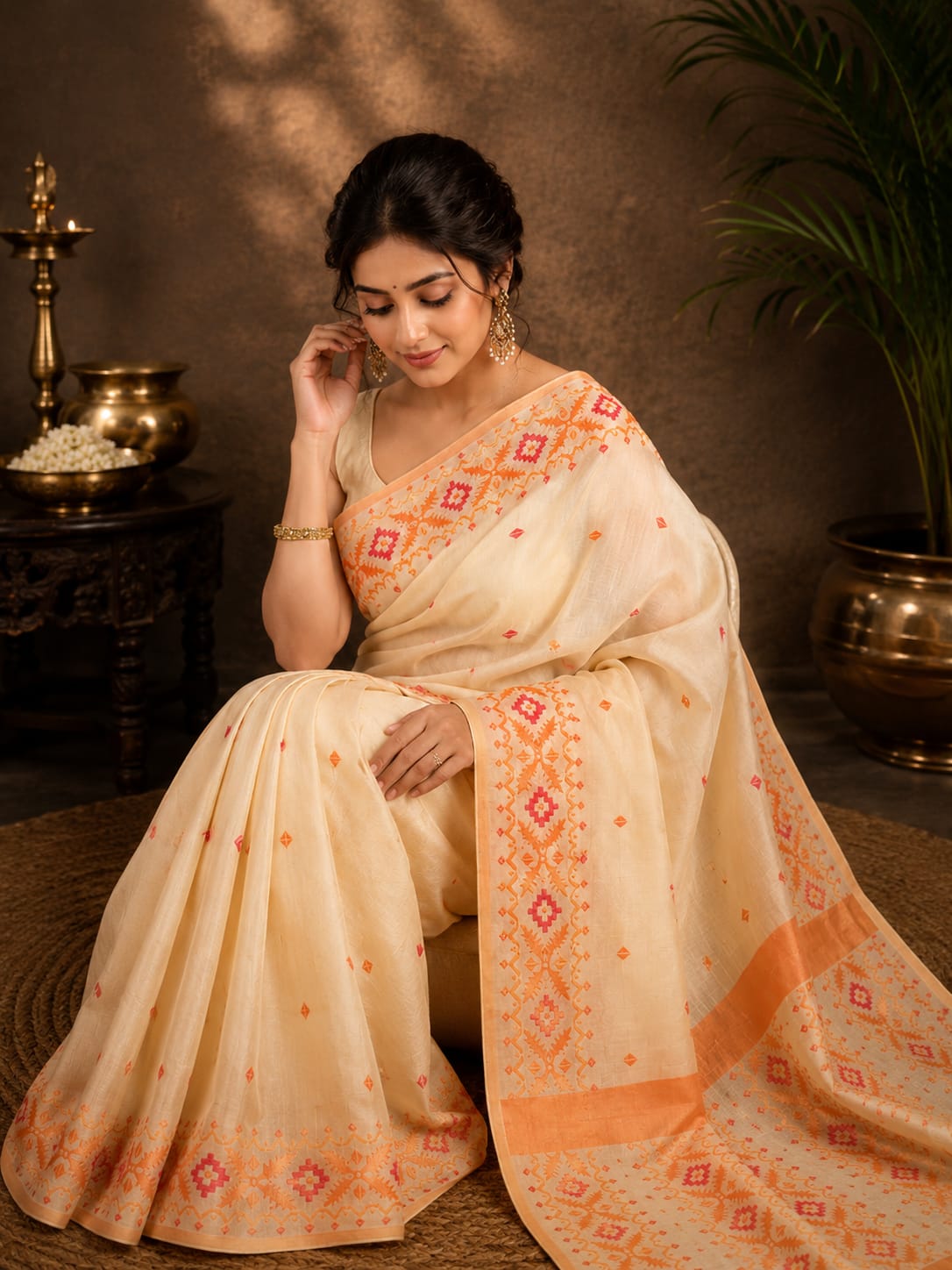 Madhurima Jamdani Silk- Luxe Jamdani image 3