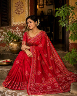 Bonolota Chanderi Cotton Saree- Chanderi Tales thumbnail 4