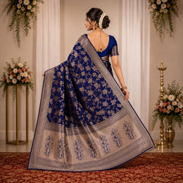 Rajnishi banarasi zardousi saree- banarasi weaves thumbnail 4