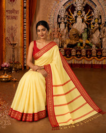 Sharodiya cotton silk -laal paar diaries thumbnail 4