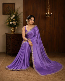 Lavora Satin silk Saree - Slay Sutra thumbnail 4