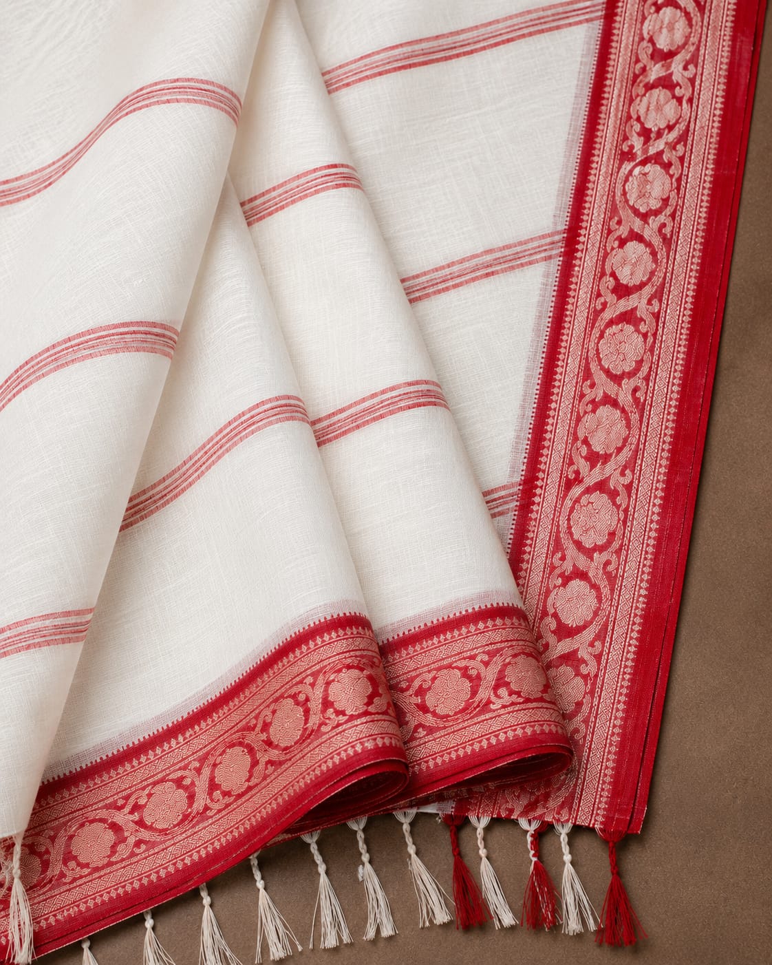 Sharodiya cotton silk -laal paar diaries image 6
