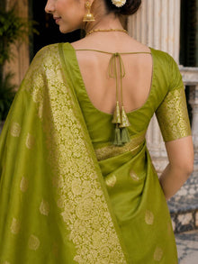 Zamindari soft silk saree Royal heritage thumbnail 6